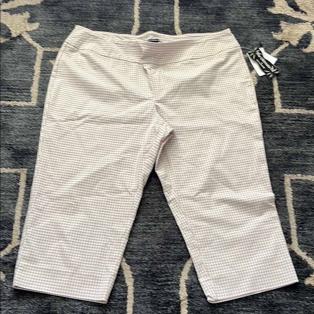 Zac & Rachel Beige Checkered Pants